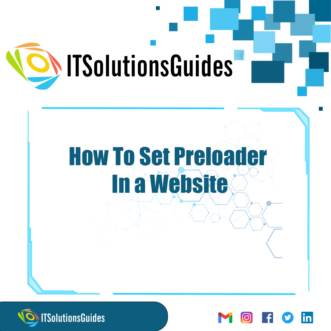 How To Set Preloader In a Website