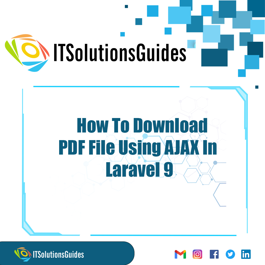 How To Download PDF File Using AJAX In Laravel 9