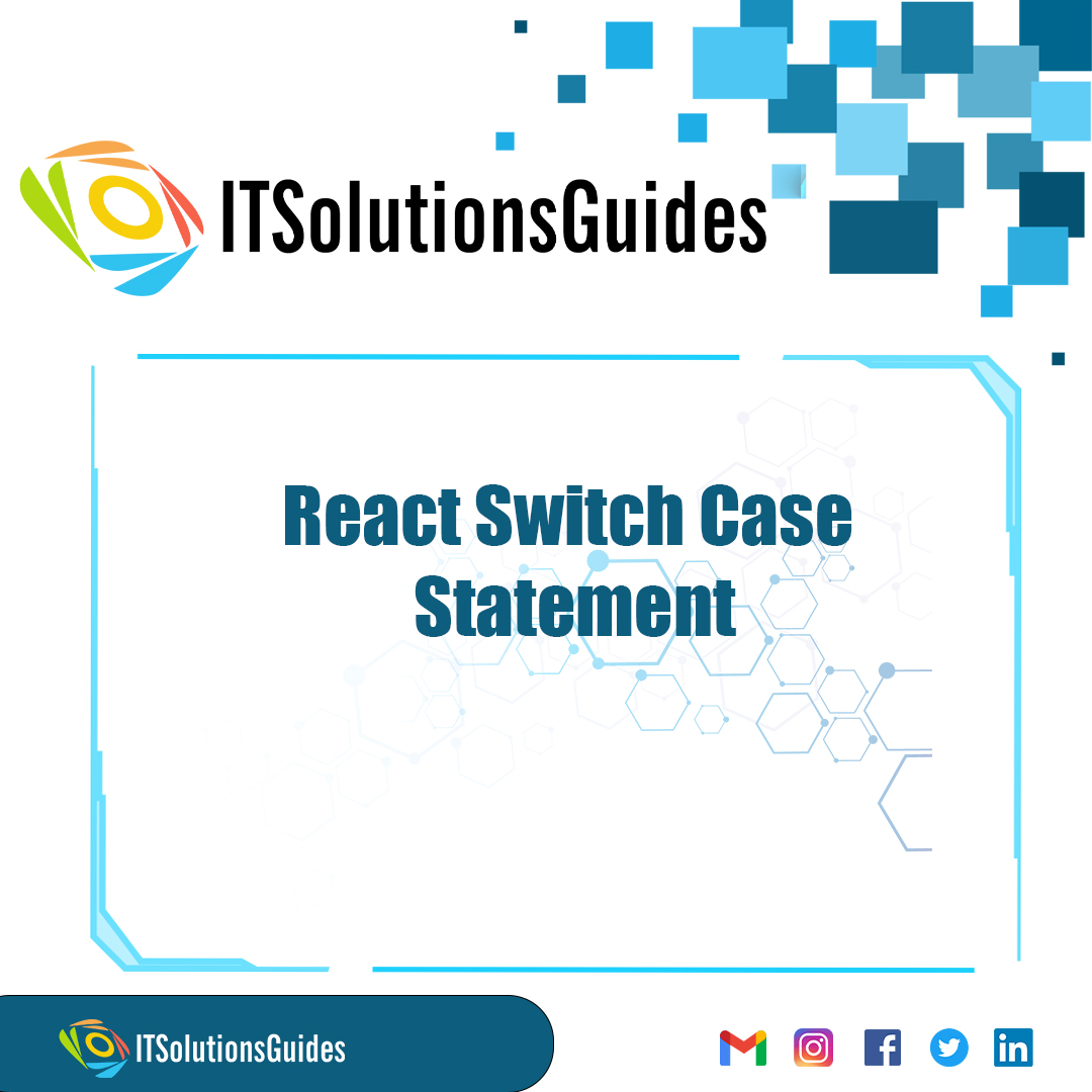React Switch Case Statement