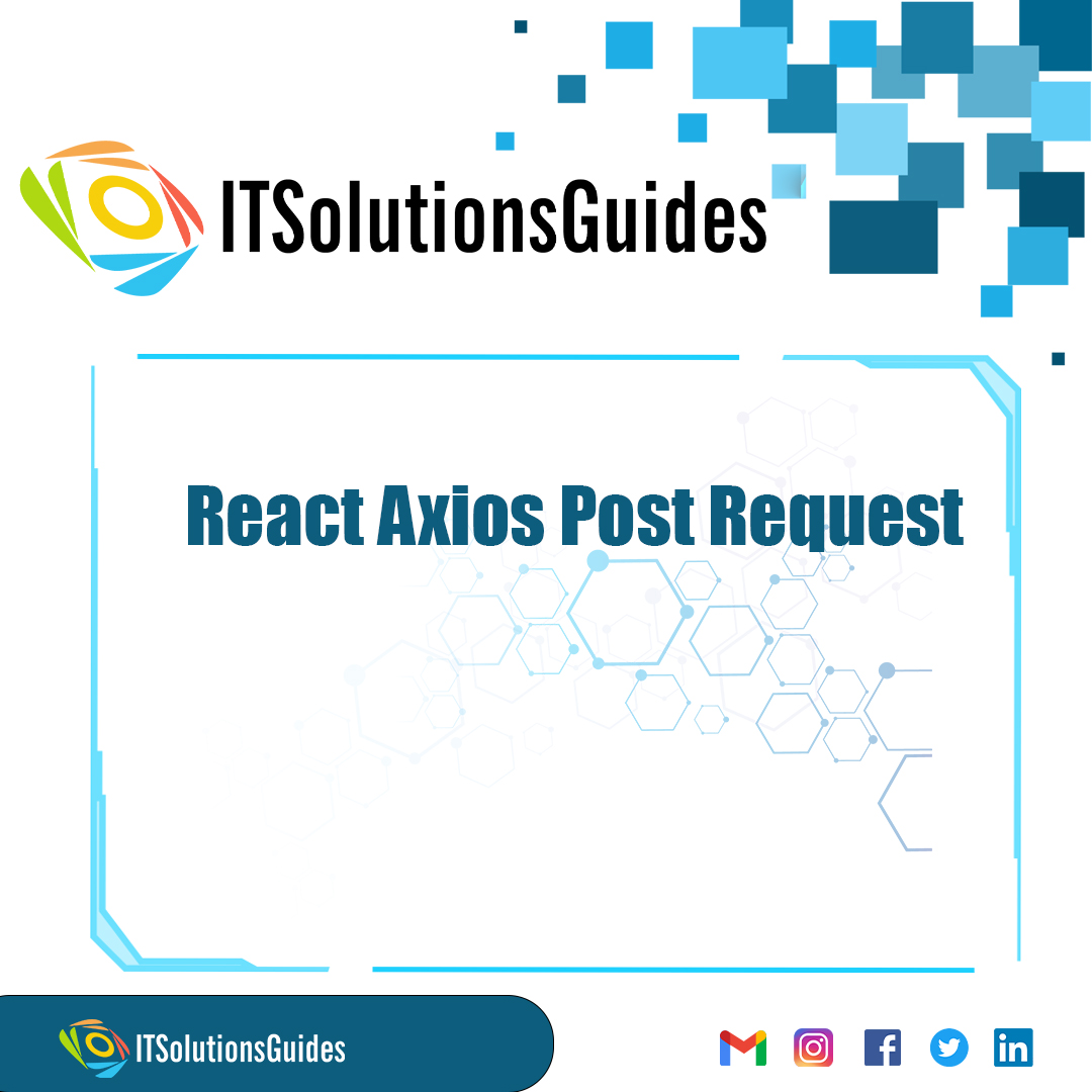 React Axios Post Request