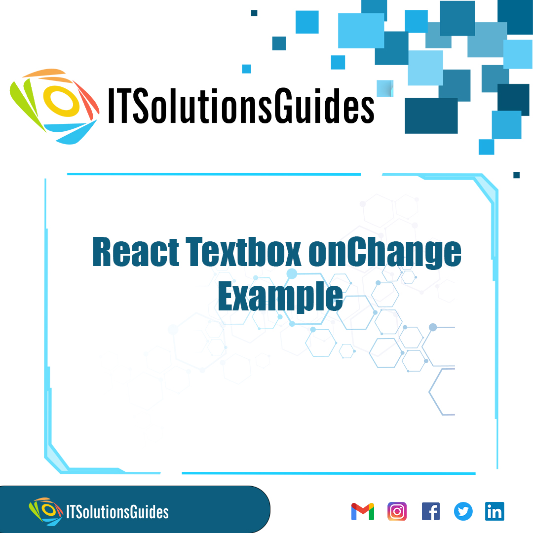 React Textbox onChange Example