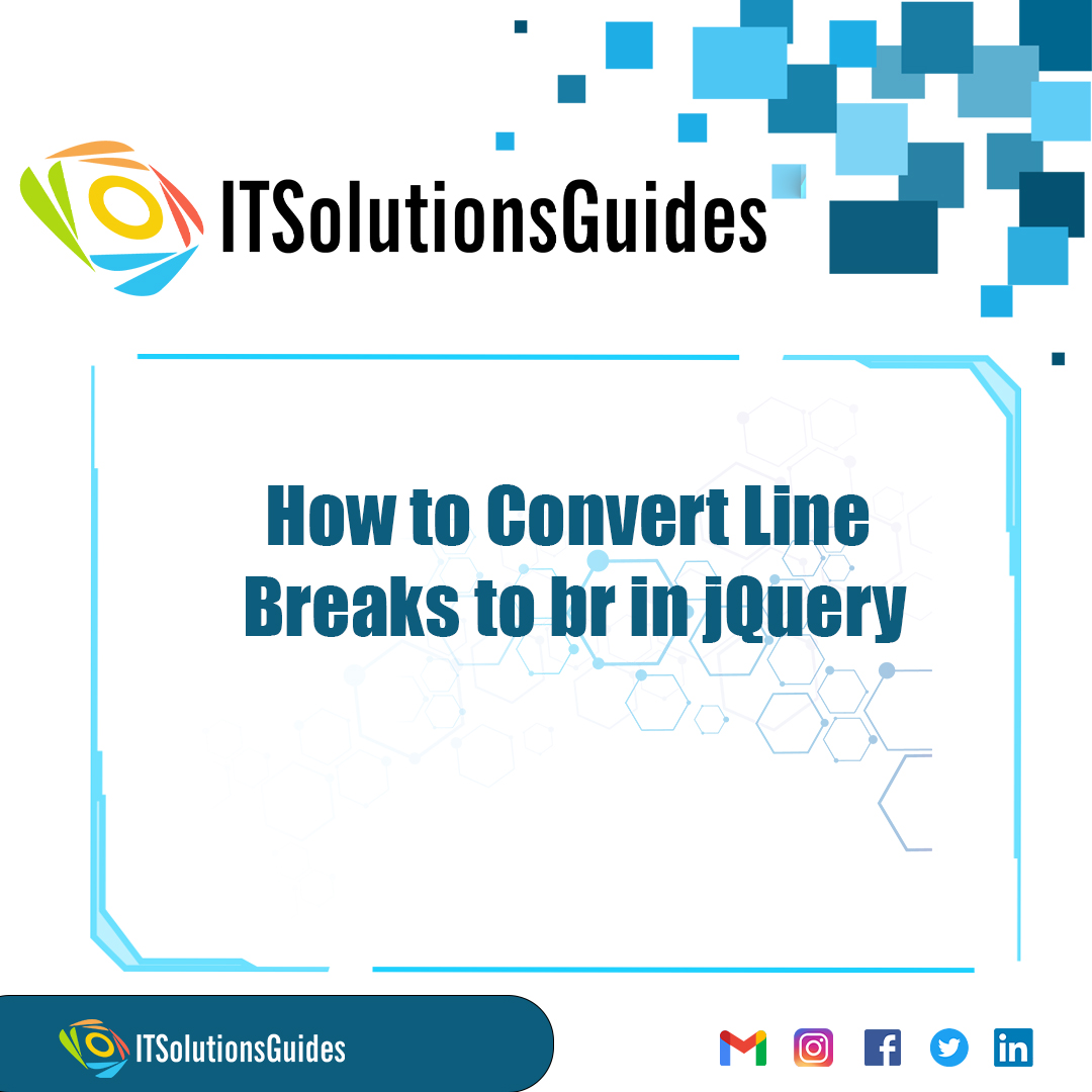How to Convert Line Breaks to br in jQuery