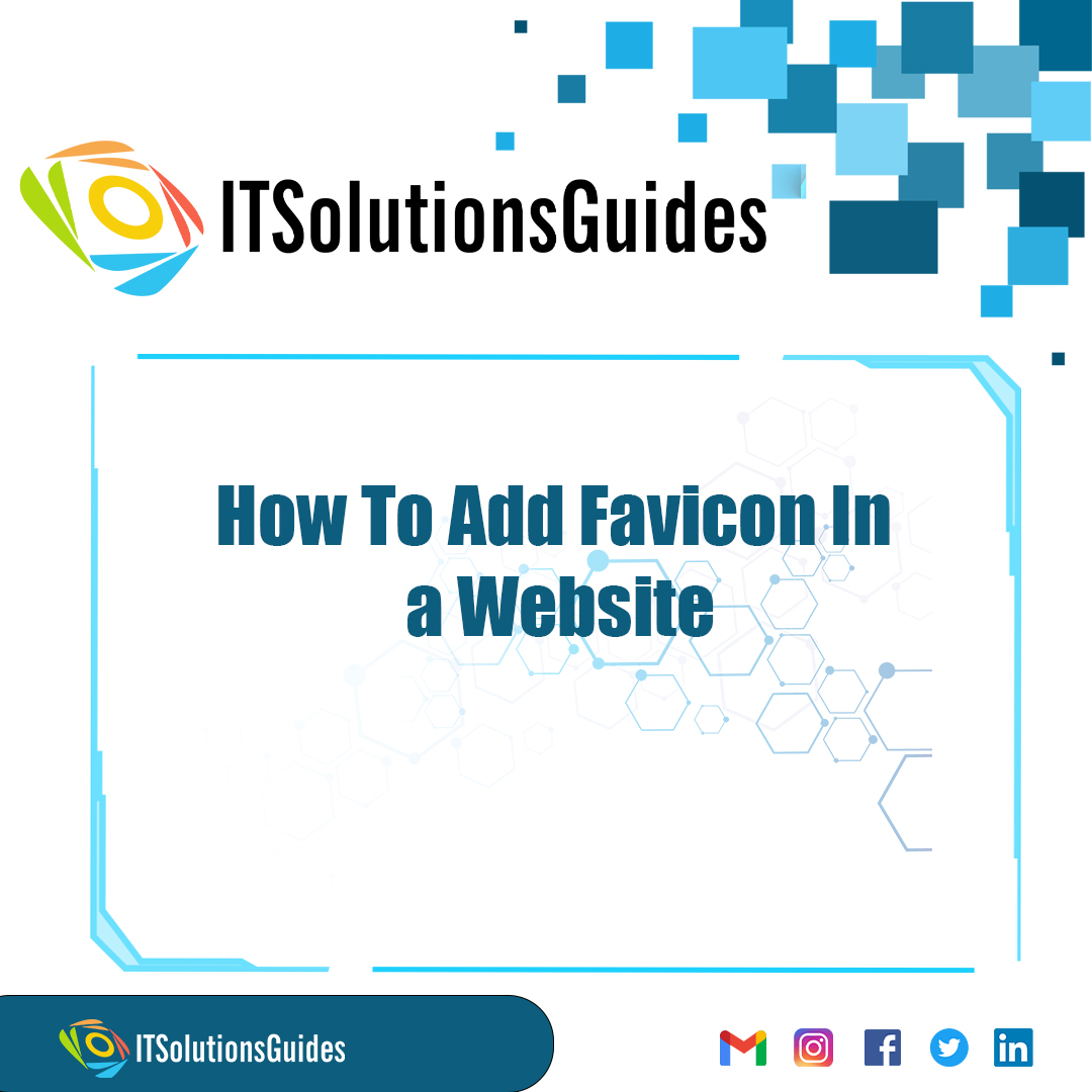 How To Add Favicon In a Website